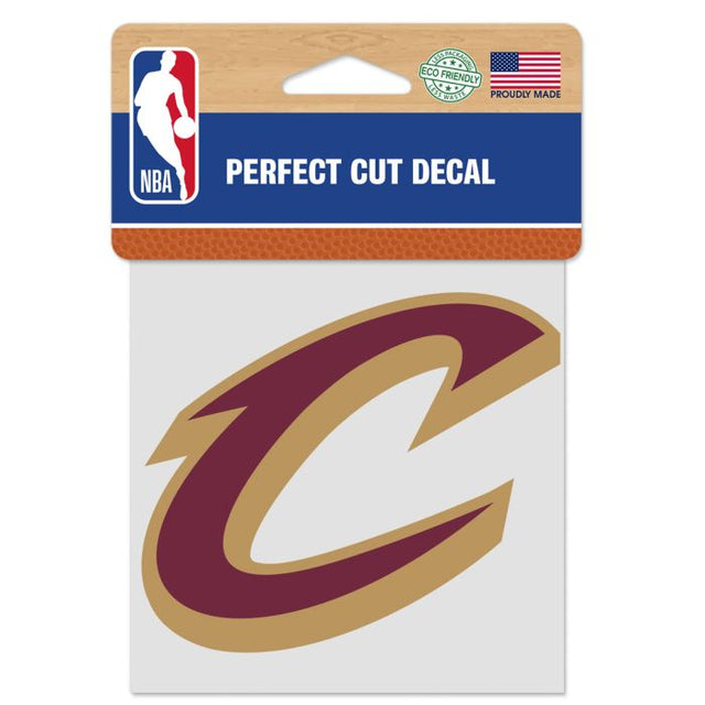 Calcomanía de color de corte perfecto de los Cleveland Cavaliers de 4" x 4"