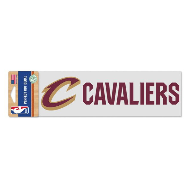 Calcomanías de corte perfecto de los Cleveland Cavaliers, 3" x 10"