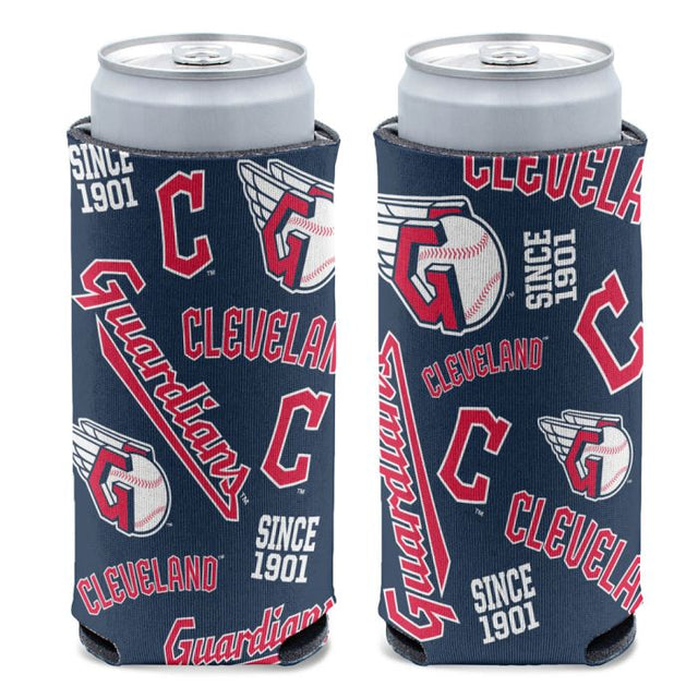 Cleveland Guardians 12 oz Slim Can Cooler