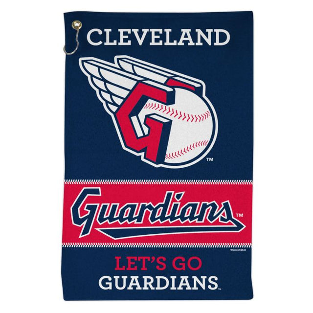 Toalla deportiva de 16 x 25 de los Cleveland Guardians