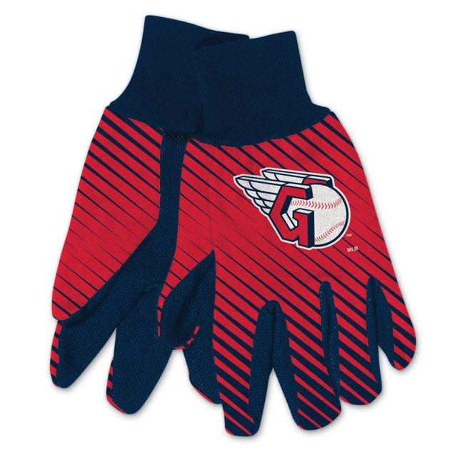 Guantes de dos tonos para adultos de los Cleveland Guardians