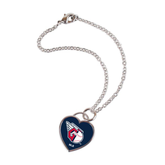 Cleveland Guardians Bracelet w/3D Heart