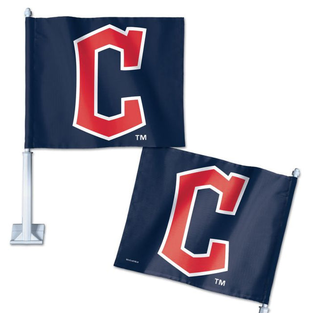 Bandera para auto de los Cleveland Guardians, 11,75" x 14"