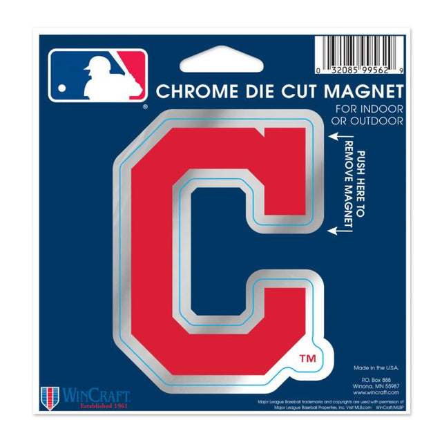 Cleveland Guardians Chrome Magnet 5.25 X 5.125