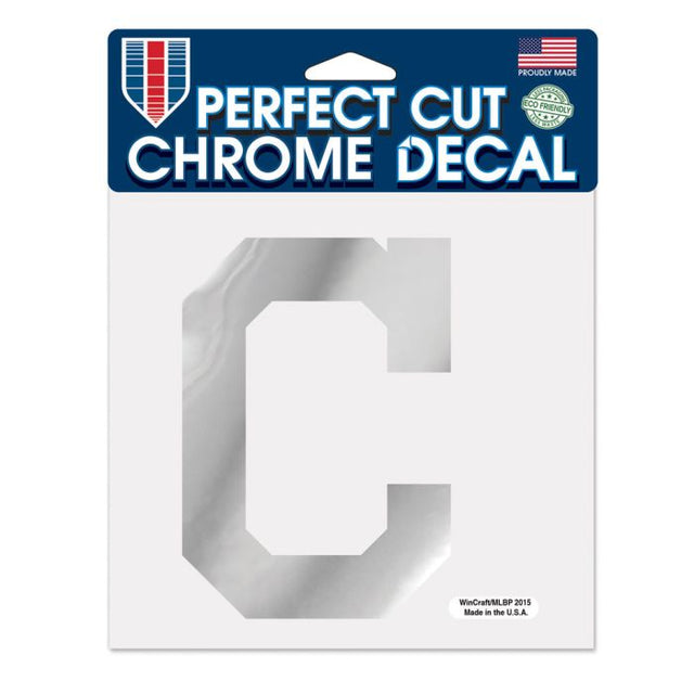 Cleveland Guardians Chrome Perfect Cut Decal 6" x 6"