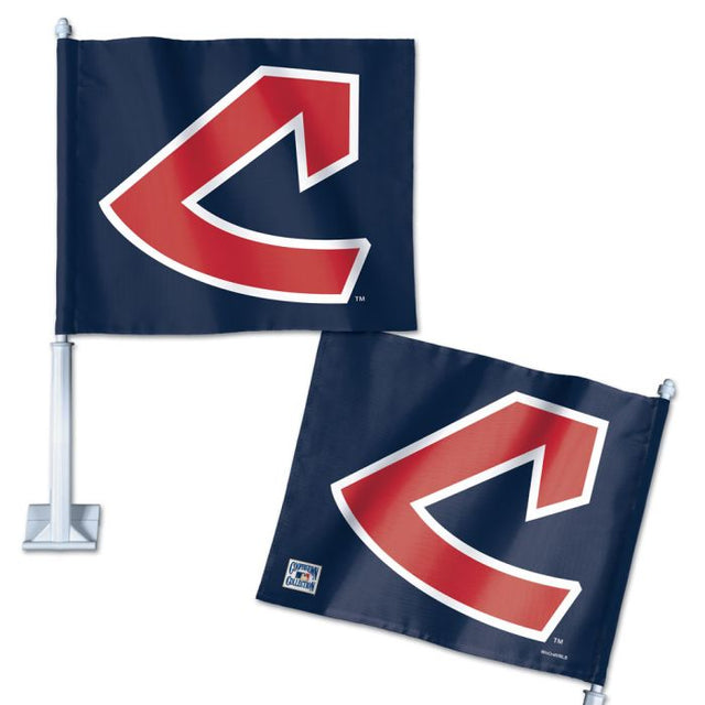 Bandera para auto de los Cleveland Guardians/Cooperstown, 11,75" x 14"