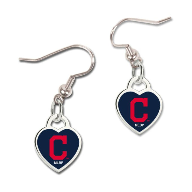 Cleveland Guardians Earrings w/3D Heart