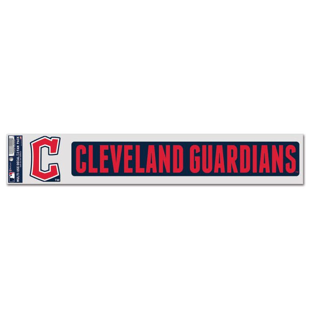 Calcomanías para fanáticos de los Cleveland Guardians de 3" x 17"