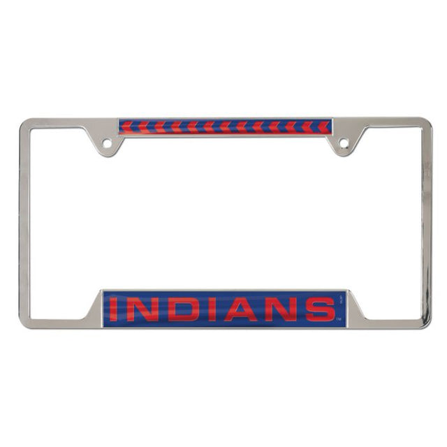 Cleveland Guardians Inlaid Metal Lic Plt Frame 4 tab