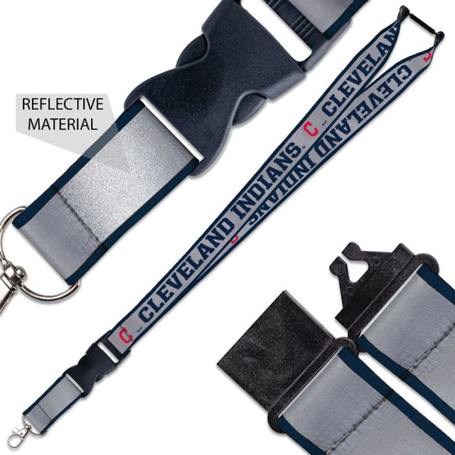 Cleveland Guardians Lanyard w/ Buckle Reflective 1"