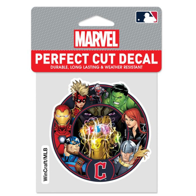 Cleveland Guardians / Marvel (C) 2021 Marvel Perfect Cut Color Decal 4" x 4"