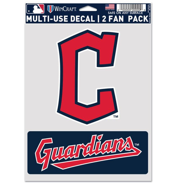 Paquete multiusos para 2 fanáticos de los Cleveland Guardians