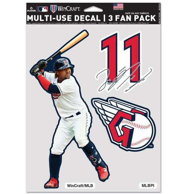 Cleveland Guardians Multi Use 3 Fan Pack Jose Ramirez