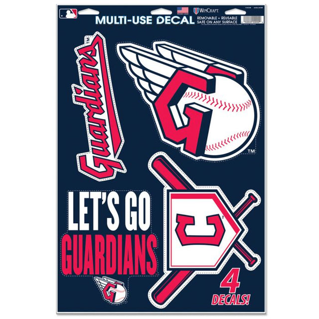 Calcomanía multiusos de los Cleveland Guardians, 11" x 17"