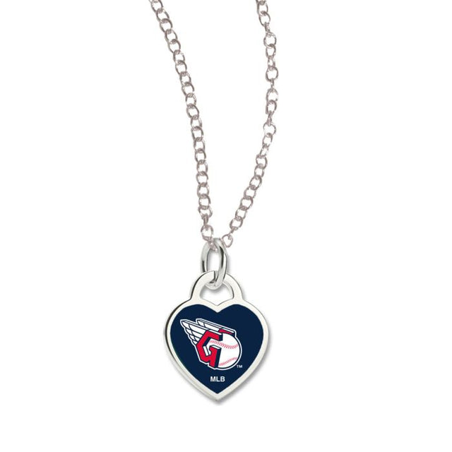 Cleveland Guardians Necklace w/3D Heart