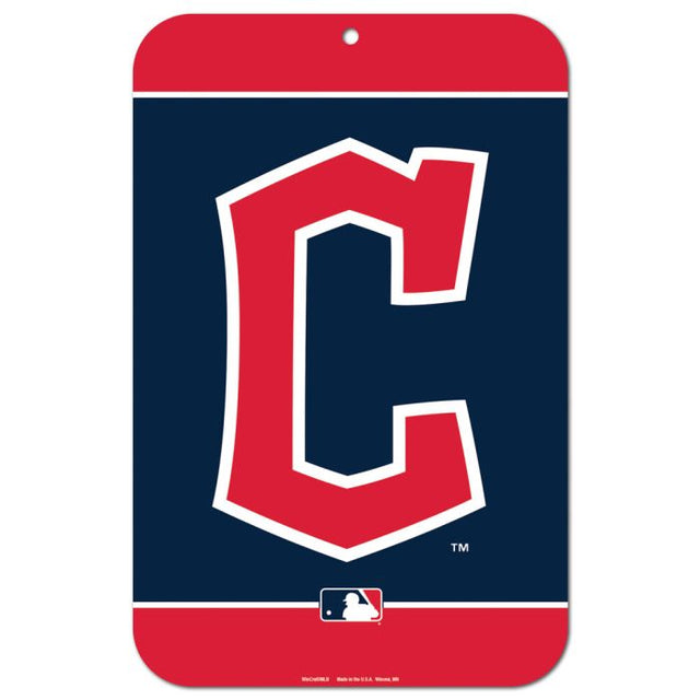 Cleveland Guardians Plastic Sign 11" x 17"