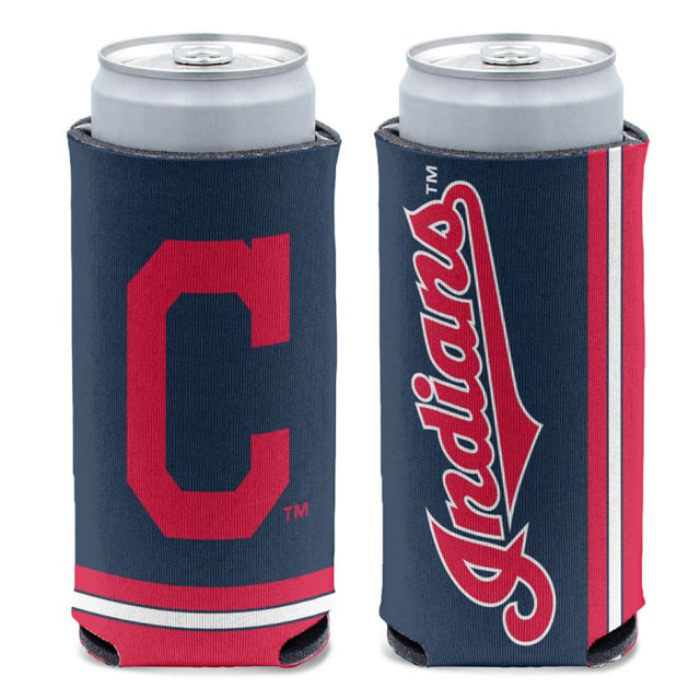 Cleveland Guardians Primary 12 oz Slim Can Cooler