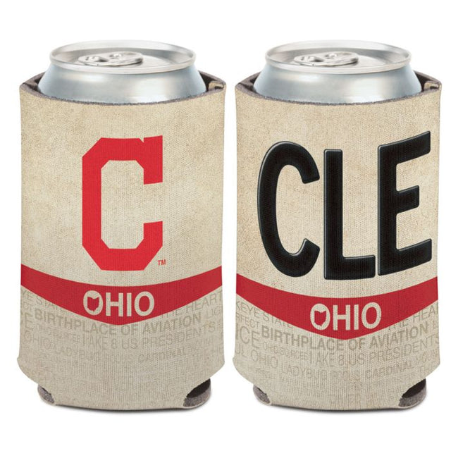 Enfriador de lata con placa ESTATAL de Cleveland Guardians, 12 oz.