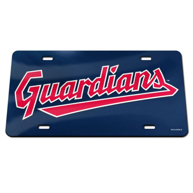 Cleveland Guardians Specialty Acrylic License Plate