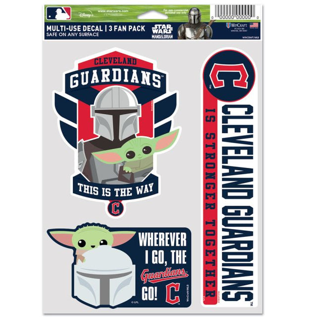 Cleveland Guardians / Star Wars Mandalorian Multi Use 3 Fan Pack