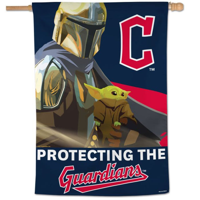 Cleveland Guardians / Star Wars Mandalorian Vertical Flag 28" x 40"