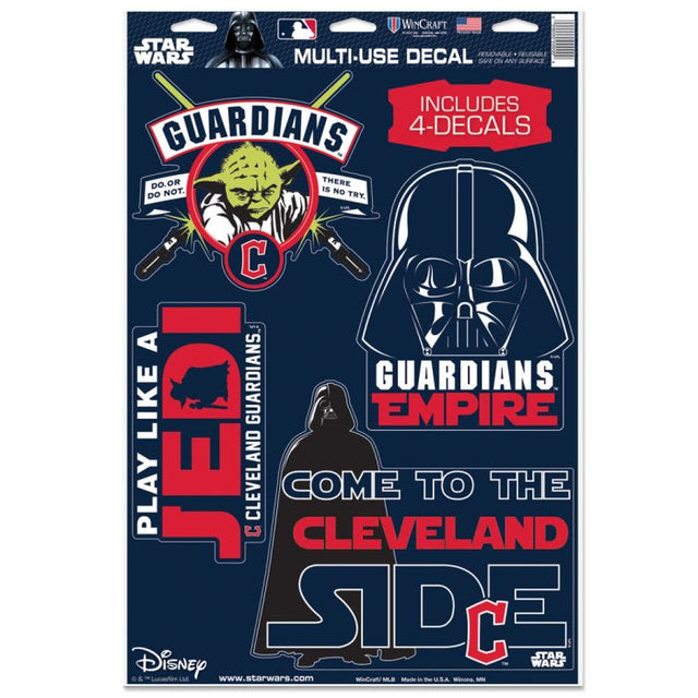 Cleveland Guardians Star Wars Multi-Use Decal 11" x 17"