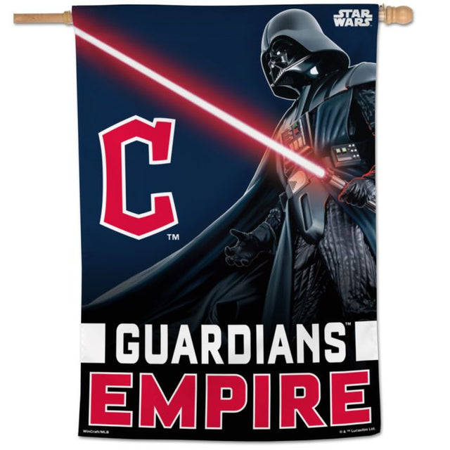 Bandera vertical de los Guardianes de Cleveland / Star Wars Vader de 28" x 40"