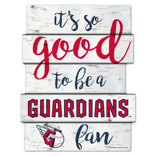 Cleveland Guardians Wood Sign 11"X14"