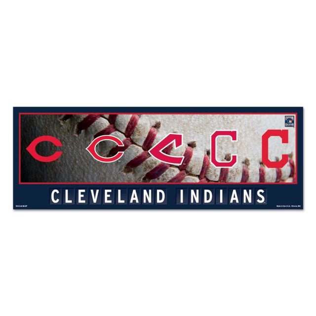 Cleveland Guardians Wood Sign 8"x23" 1/4" thick