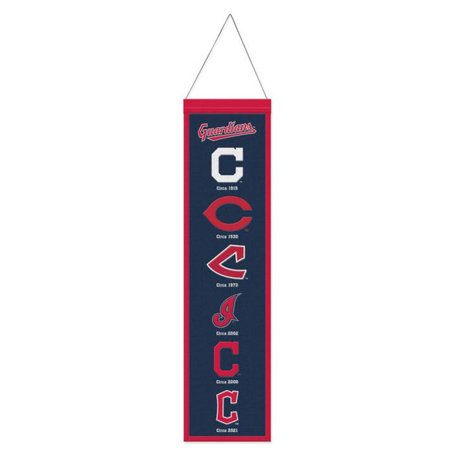 Cleveland Guardians Wool Banner 8" x 32"