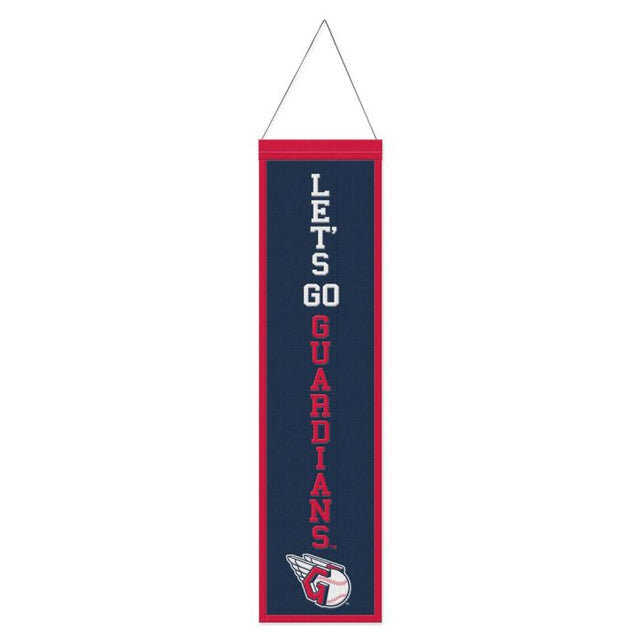 Cleveland Guardians Wool Banner 8" x 32"