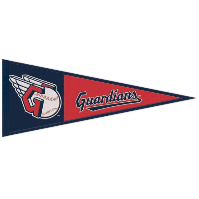 Banderín de lana de los Cleveland Guardians de 13" x 32"