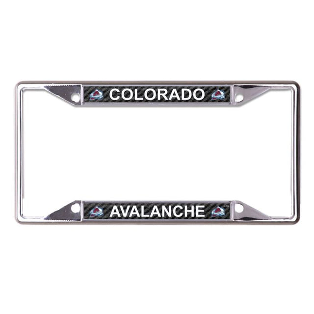 Colorado Avalanche CARBON Lic Plt Frame S/S Printed