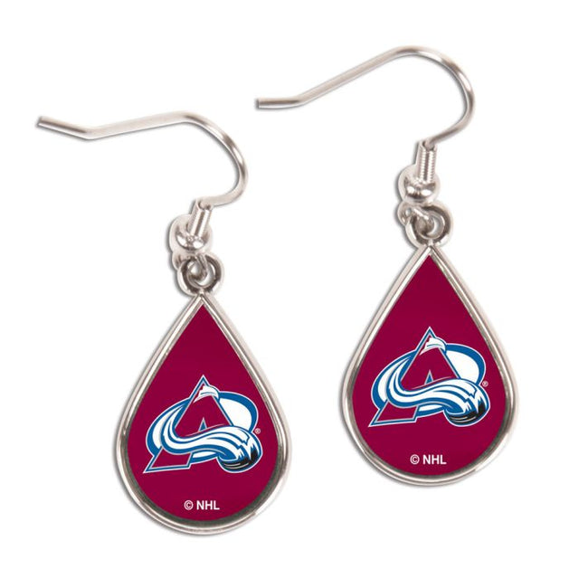 Colorado Avalanche Earrings Jewelry Carded Tear Drop