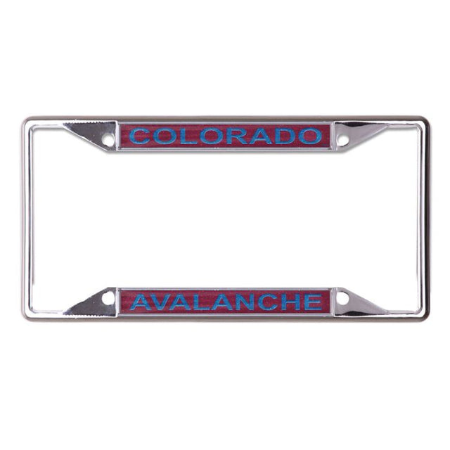 Colorado Avalanche GLITTER Lic Plt Frame S/S Printed