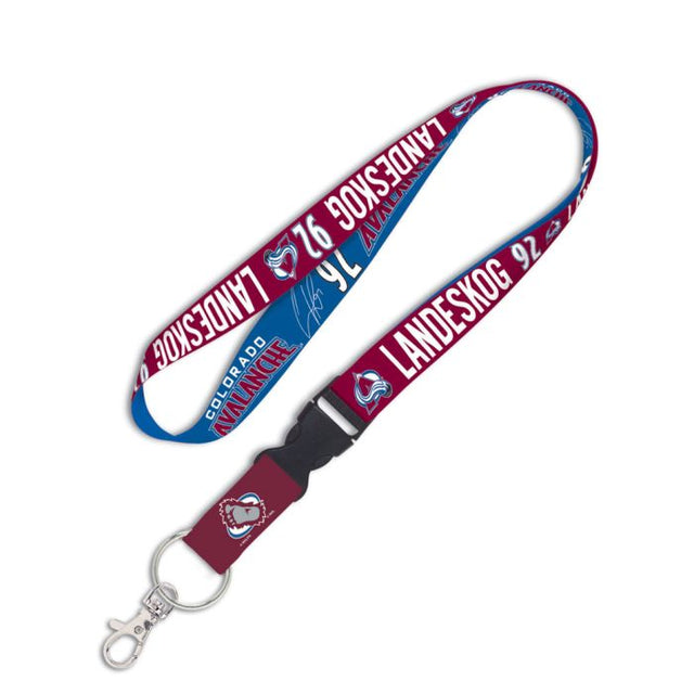 Colorado Avalanche Lanyard w/detachable buckle 1" Gabriel Landeskog