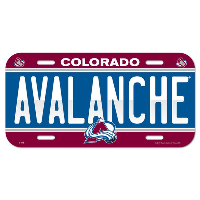 Colorado Avalanche License Plate