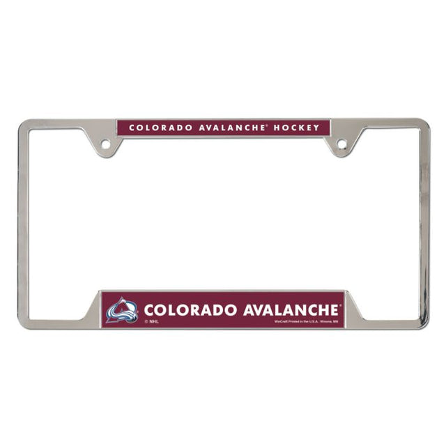 Colorado Avalanche Metal License Plate Frame