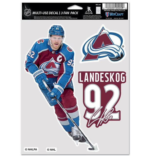 Colorado Avalanche Multi Use 3 FAN PACK Gabriel Landeskog