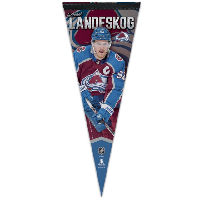 Colorado Avalanche Premium Pennant 12" x 30" Gabriel Landeskog