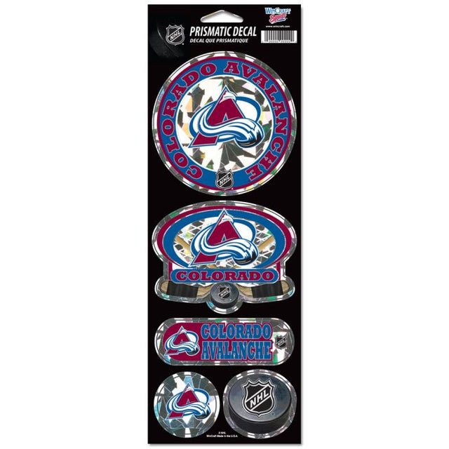 Colorado Avalanche Prismatic Decal 4" x 11"