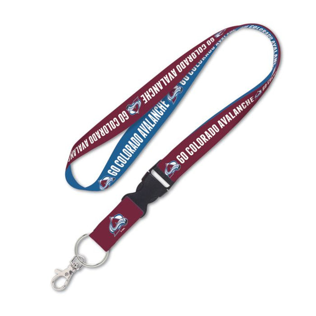 Colorado Avalanche SLOGAN Lanyard w/detachable buckle 1"