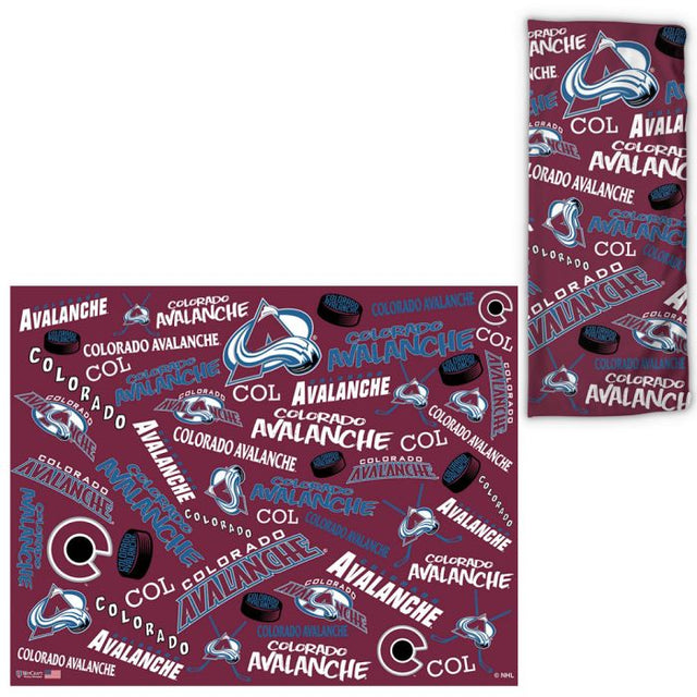 Colorado Avalanche Scatter Print Fan Wraps