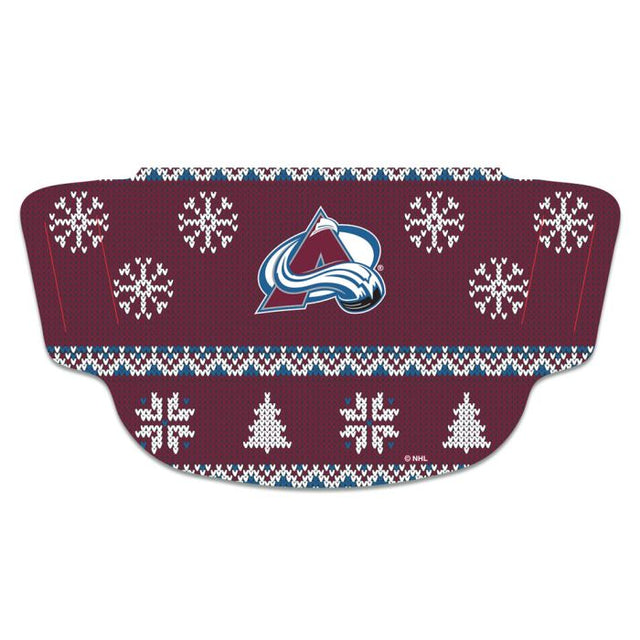 Colorado Avalanche / Ugly Sweater Ugly Sweater Máscara de fanático Cubrebocas