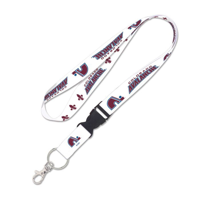 Colorado Avalanche reverse retro Lanyard w/detachable buckle 1"