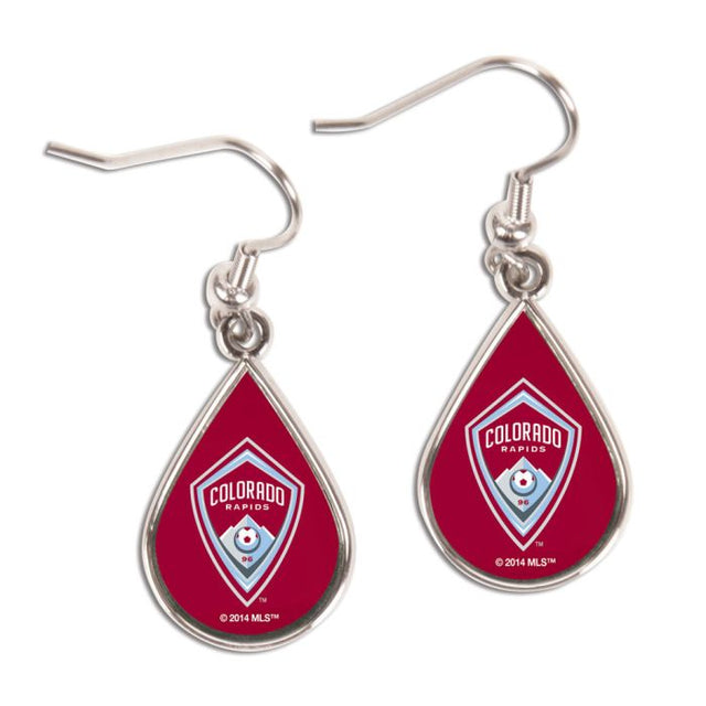 Pendientes de Colorado Rapids con forma de lágrima en cartulina