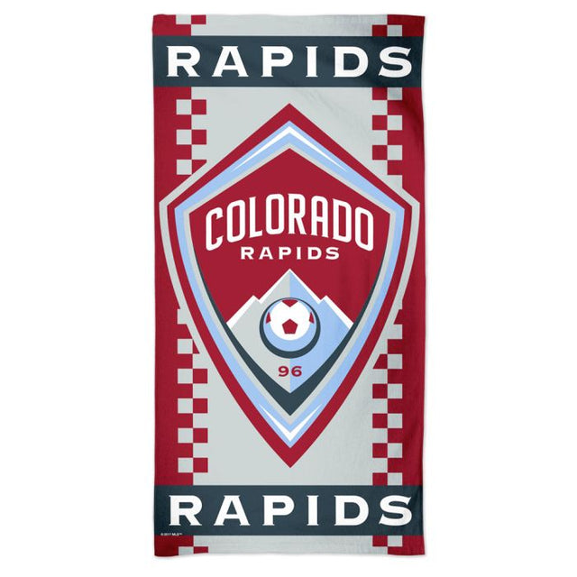 Toalla de playa Spectra con el logotipo de Colorado Rapids de 30" x 60"