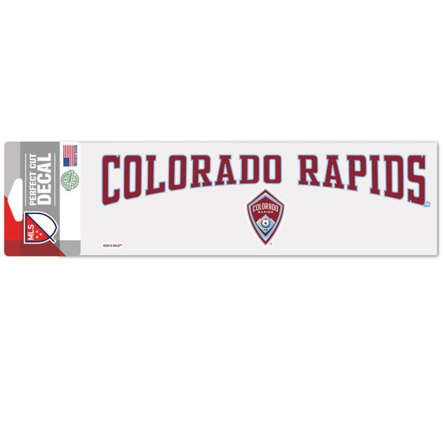 Calcomanías de corte perfecto de Colorado Rapids de 3" x 10"