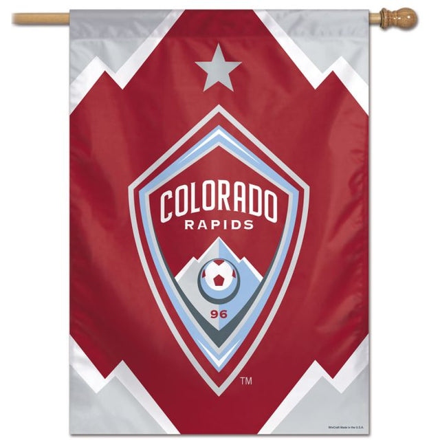 Bandera vertical de Colorado Rapids de 28" x 40"