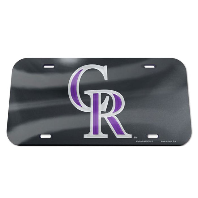 Matrículas clásicas de acrílico de los Colorado Rockies